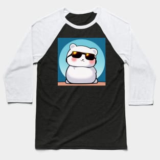 Anime Cute Polar Bear with Sunglass Baseball T-Shirt